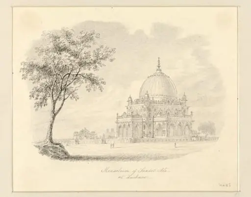 Mausoleum of Saadet Ali, at Lucknow., by Robert Captain Smith