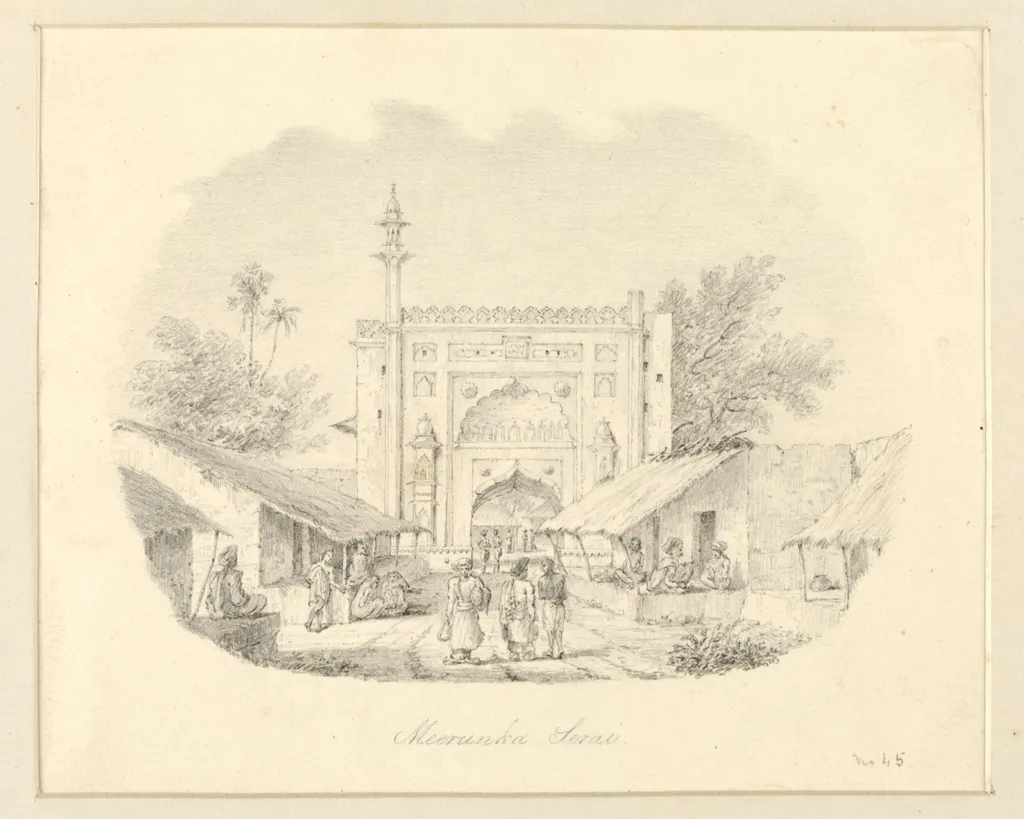 Meerunha Serai, by Robert Captain Smith, 1830