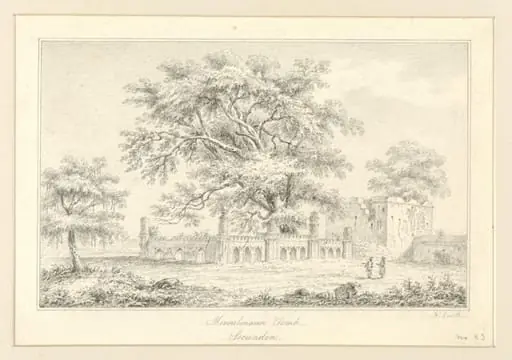 Moosulmaun Tomb, Secundra, by Robert Captain Smith