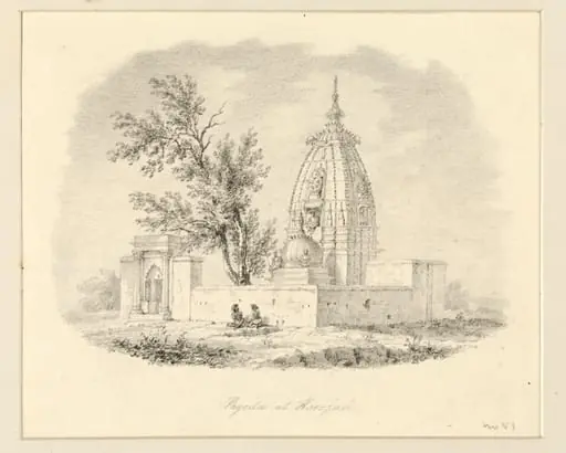Pagoda at Hoorjah, by Robert Captain Smith