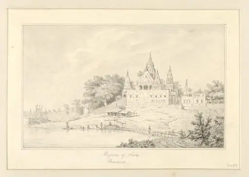 Pagoda of Siva, Benares, by Robert Captain Smith