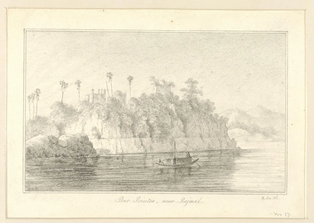 Pier Pointee, near Rajmal, by Robert Captain Smith, 1830