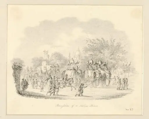 Reception of a Native Prince, by Robert Captain Smith