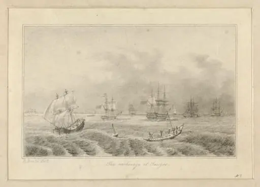 The Anchorage at Saugor, by Robert Captain Smith