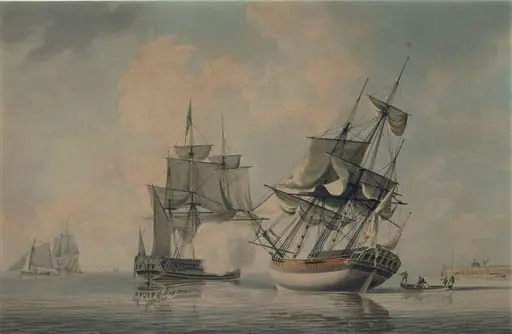 Seapiece with Shipping, by Robert Cleveley