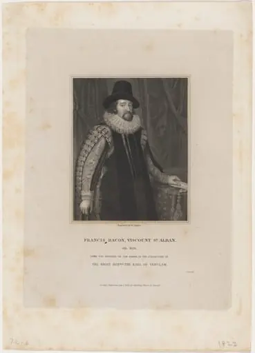 Francis Bacon, Viscount St. Alban, by Robert Cooper