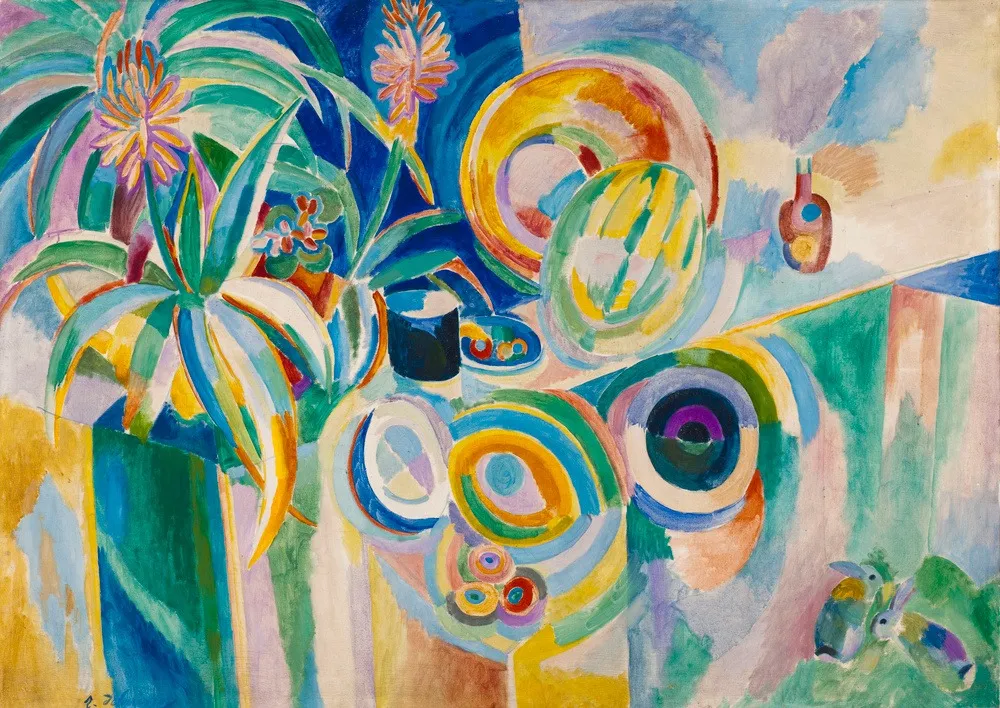 Colorful Symphony, by Robert Delaunay, oil, 1915