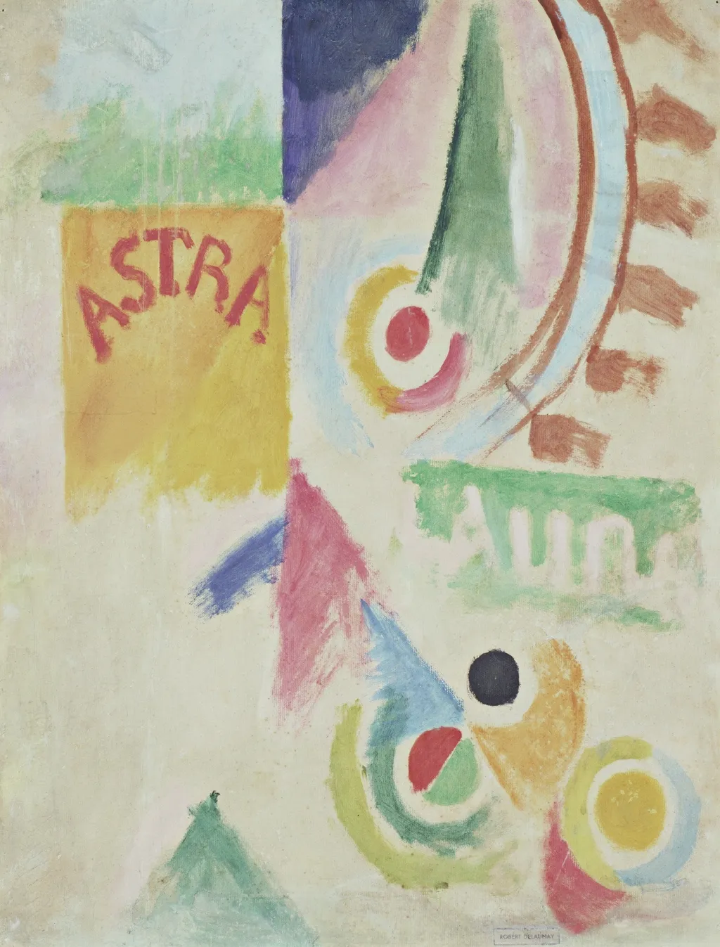 Football. L'Équipe de Cardiff, by Robert Delaunay, oil, 1916