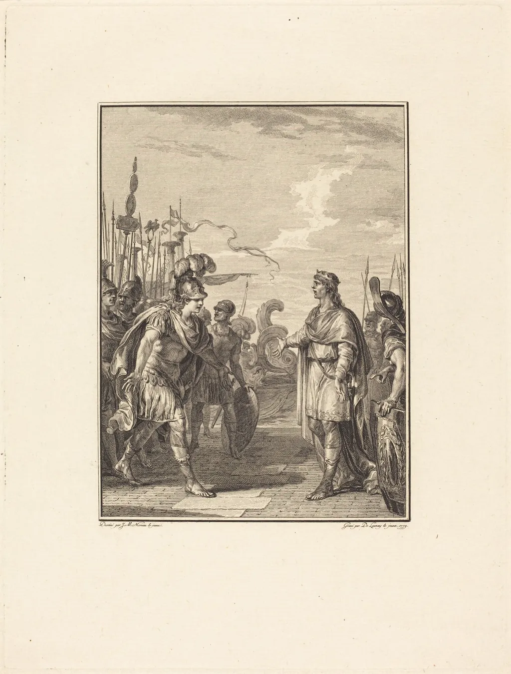 Iphis, by Robert Delaunay, ink, 1779