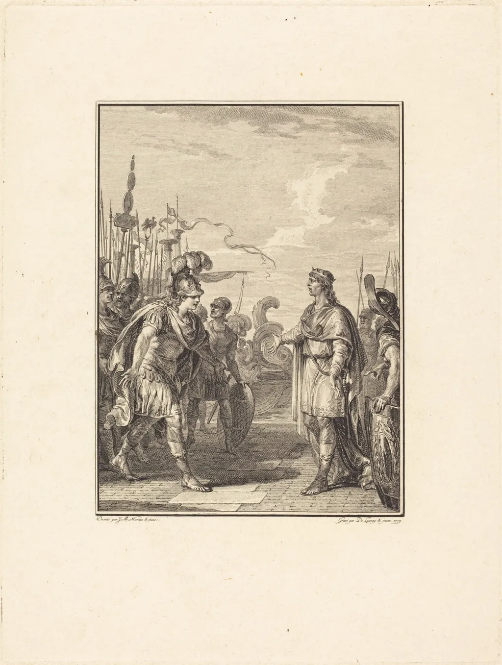 Iphis, by Robert Delaunay, ink, 1779