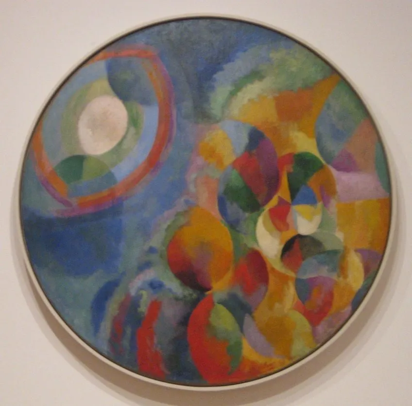 Simultaneous Contrasts: Sun and Moon, by Robert Delaunay, oil, 1913