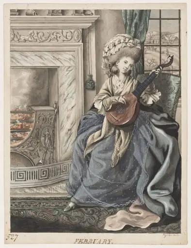 February, by Robert Dighton