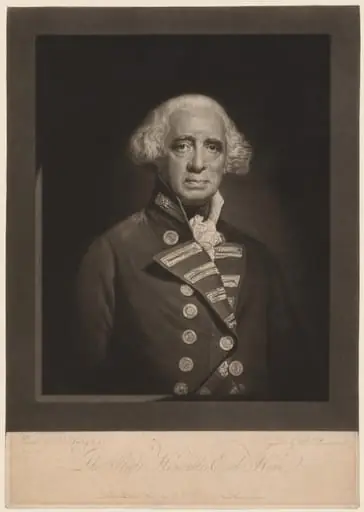 Richard, Earl Howe, by Robert Dunkarton