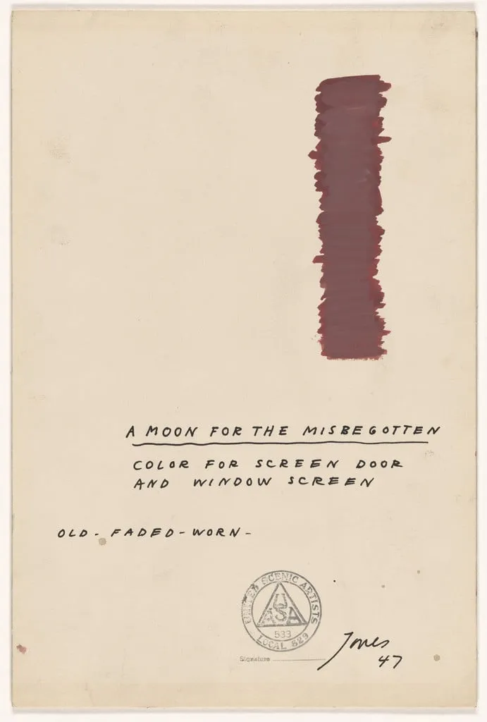 Untitled, by Robert Edmond Jones, gouache, 1947