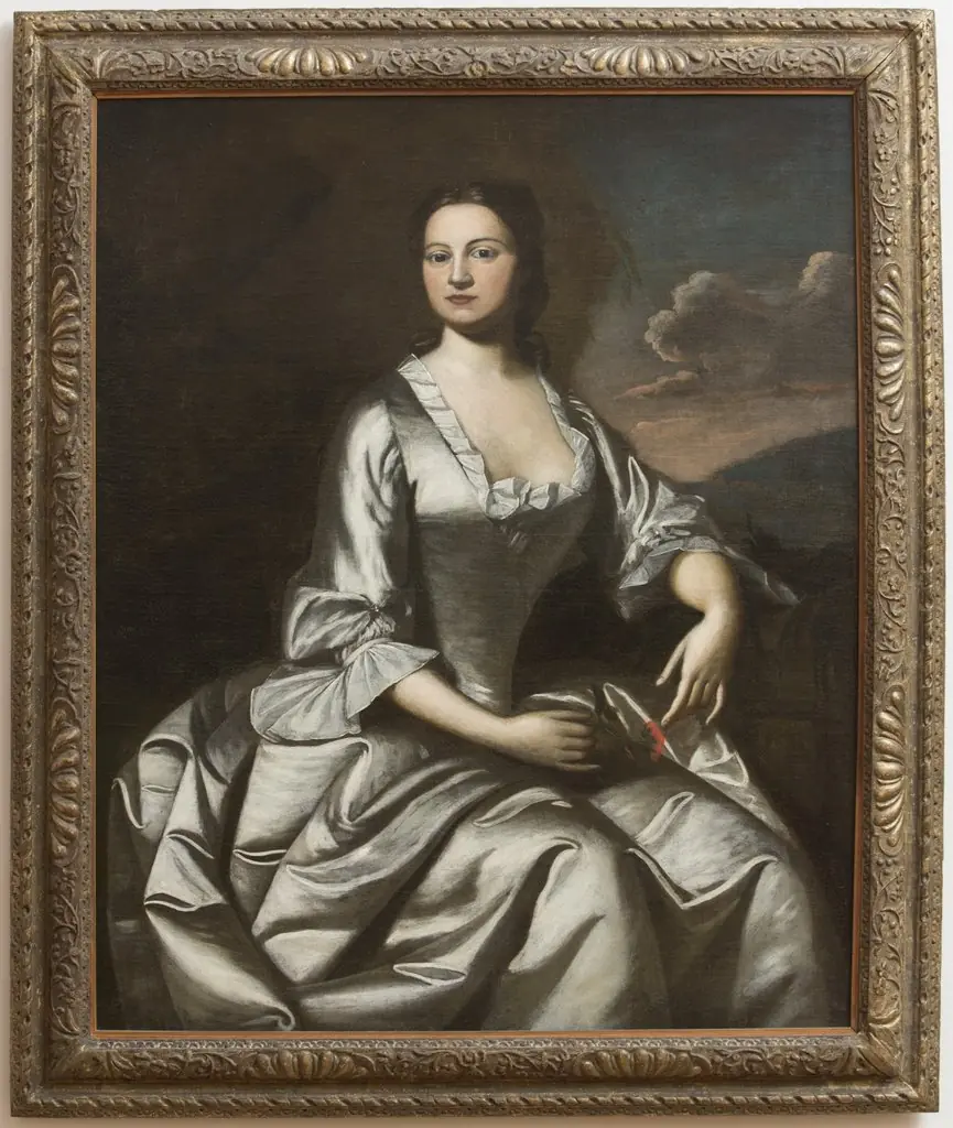 Mrs. John Banister, by Robert Feke