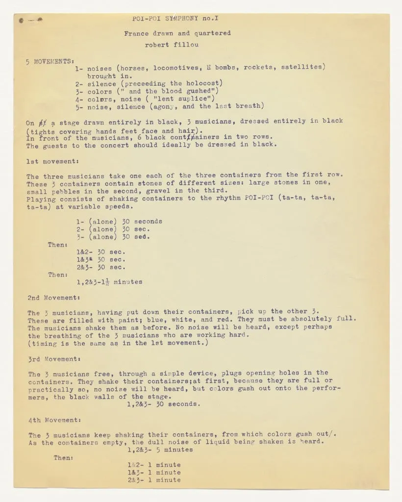 Untitled, by Robert Filliou, 1962