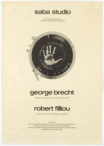 Untitled, by Robert Filliou, Designer Unidentified George Brecht