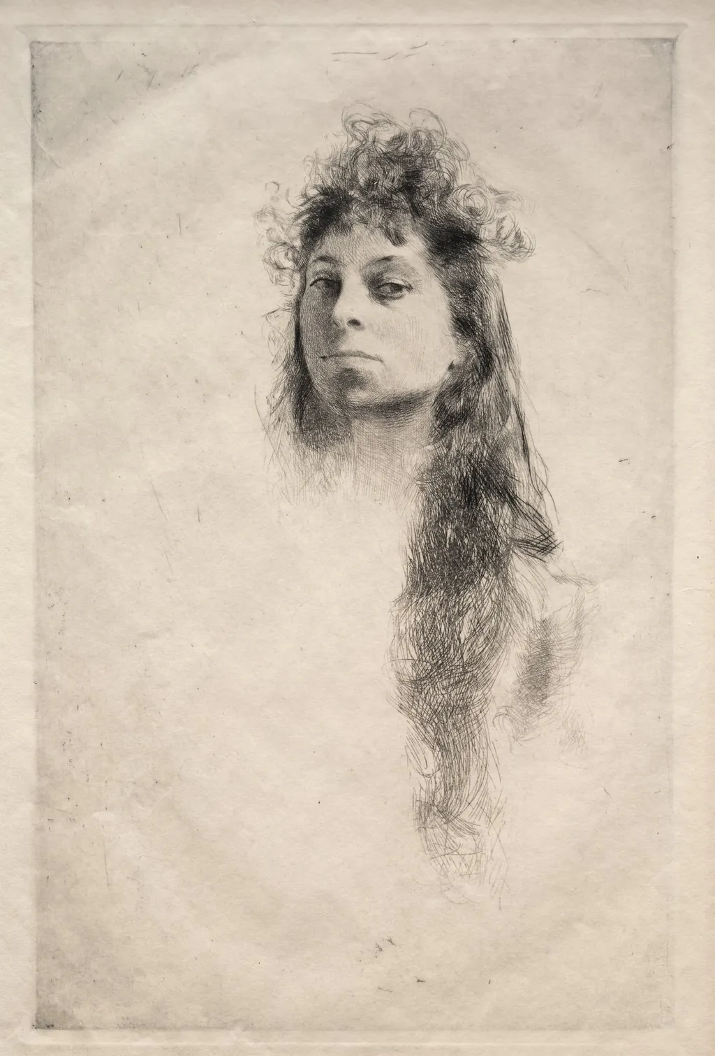 Head of a Girl, by Robert Frederick Blum, 1804