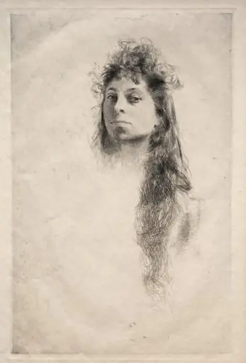 Head of a Girl, by Robert Frederick Blum