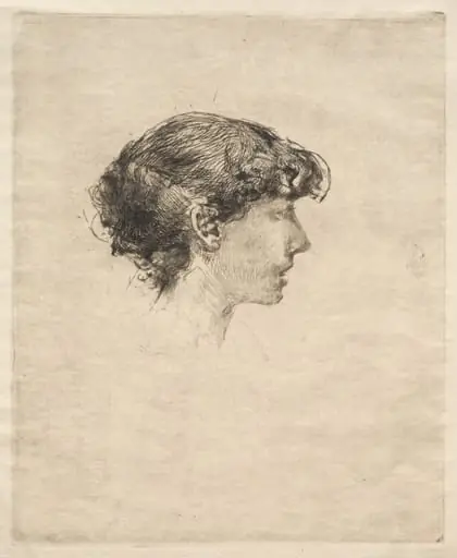 Profile of a Girl, by Robert Frederick Blum
