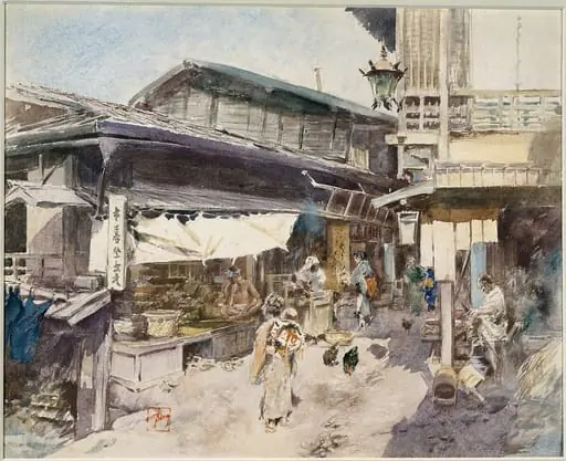 Street Scene in Ikao, Japan