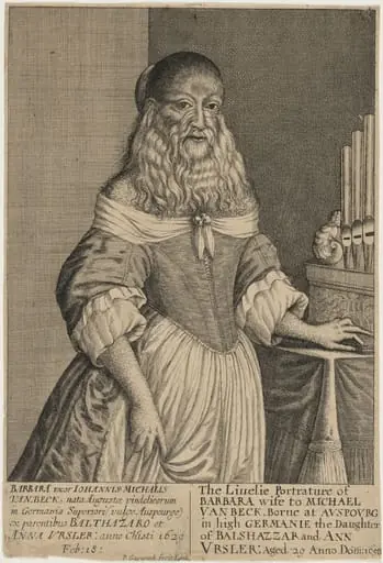 Barbara Van Beck, the Bearded Lady, by Robert Gaywood