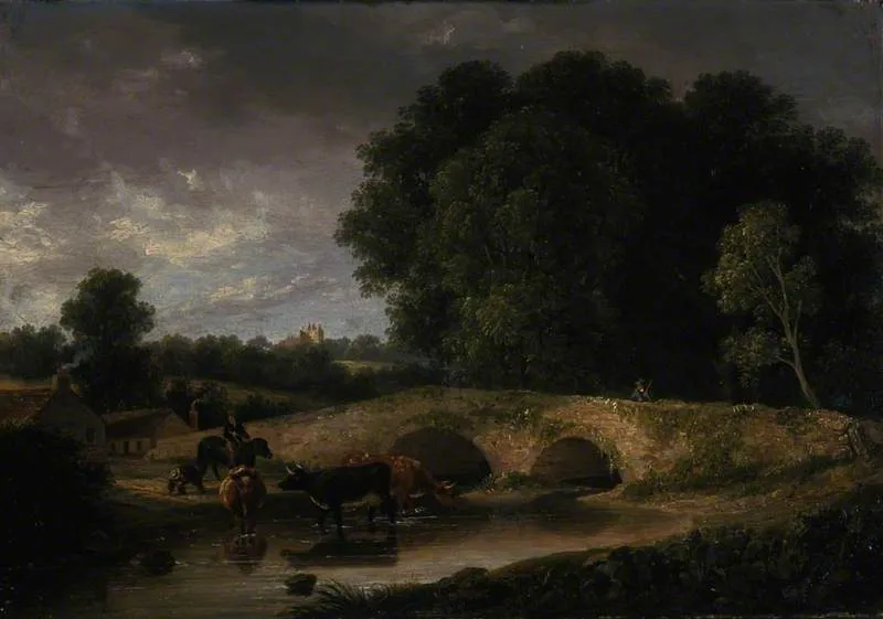 Craigmillar Castle from Dalkeith Road, by Robert Gibb, unspecified, 1826