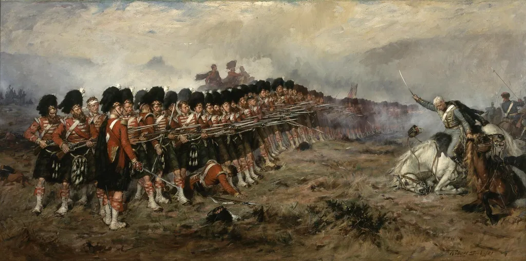 The Thin Red Line, by Robert Gibb, oil, 1891