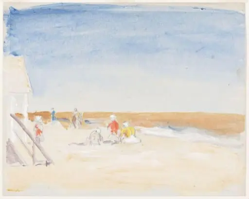 Norfolk beach scene, by Robert Graham Dryden Alexander