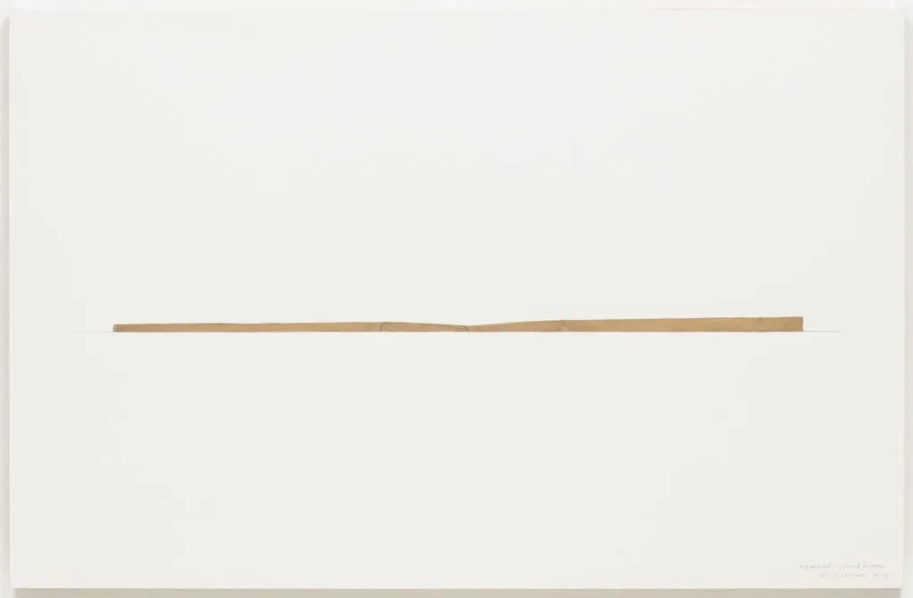 Untitled, by Robert Grosvenor, graphite, 1973