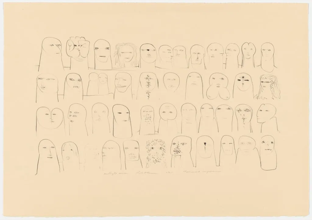 Untitled, by Robert Hansen, ink, 1965