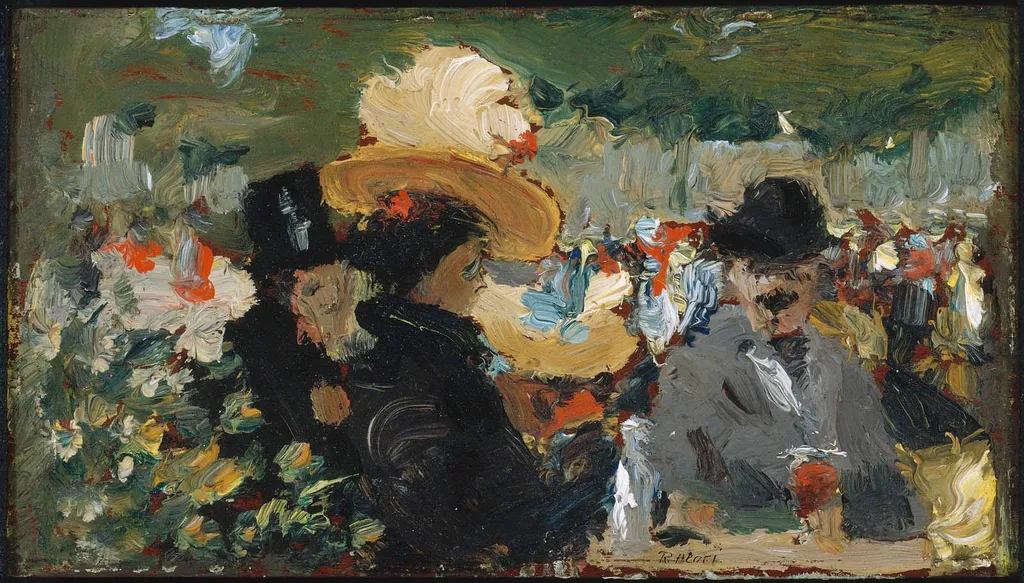 Café Bleu, St. Cloud, by Robert Henri, unspecified, 1899