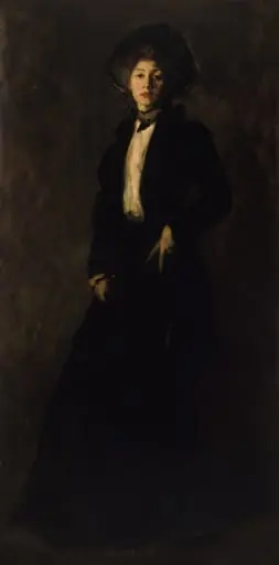 Young Woman in Black, by Robert Henri