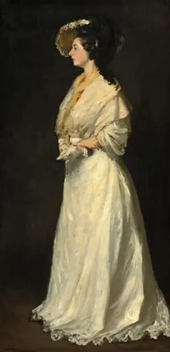 Young Woman in White, by Robert Henri
