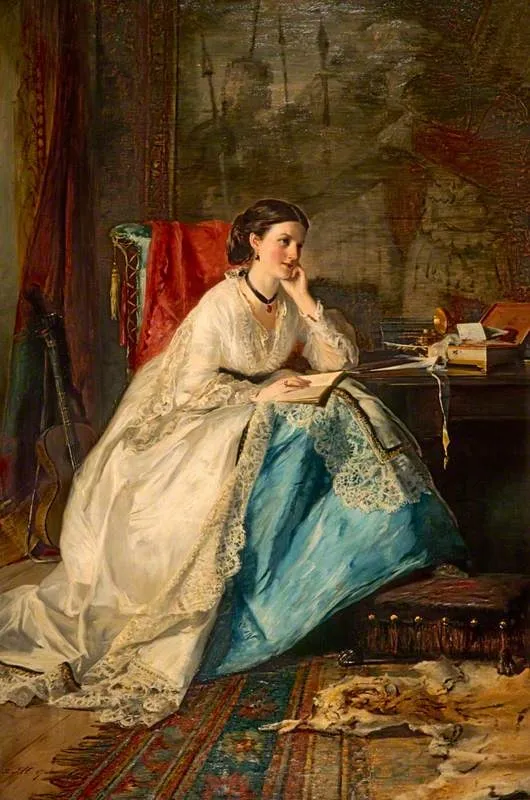 Emily Merelina Meymott, Baroness Shand (1830 - 1911), by Robert Herdman, oil, 1867