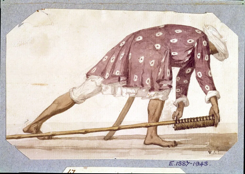 Mysore rocket man, by Robert Home, watercolor, 1750