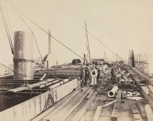 Deck Scene of the Great Eastern, by Robert Howlett