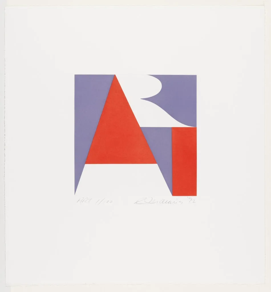 Untitled, by Robert Indiana, ink, 1992