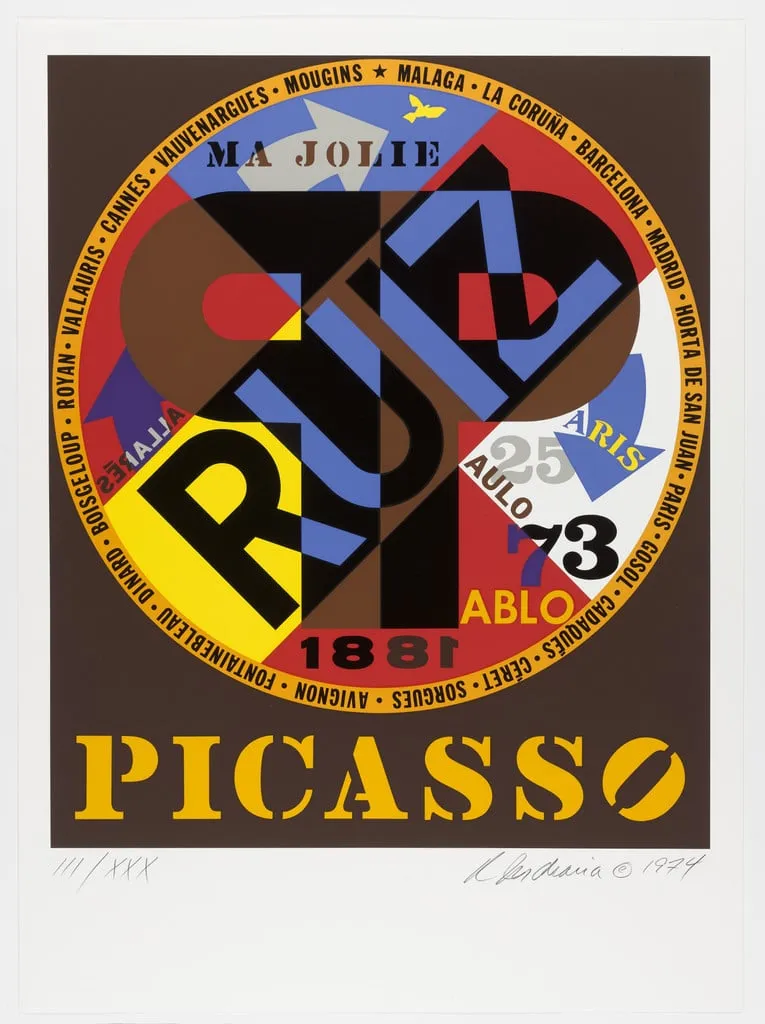 Untitled, by Robert Indiana, ink, 1974