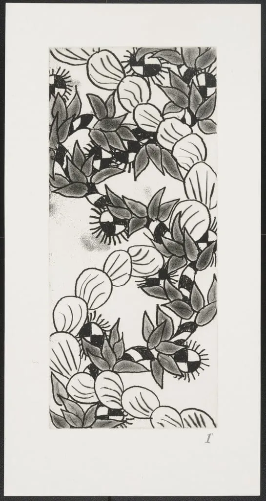 Untitled, by Robert Kushner, ink, 1980
