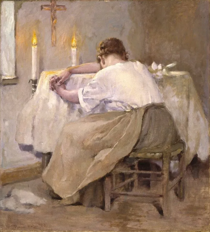 Her First Born, by Robert Lewis Reid, oil, 1894