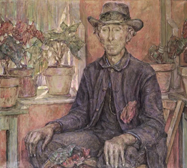 The Old Gardener, by Robert Lewis Reid, oil, 1921