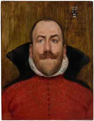 Fredrik Ulrik Wrangel af Sauss (1853-1929), Count, Chamberlain, Genealogist, by Robert Lundberg