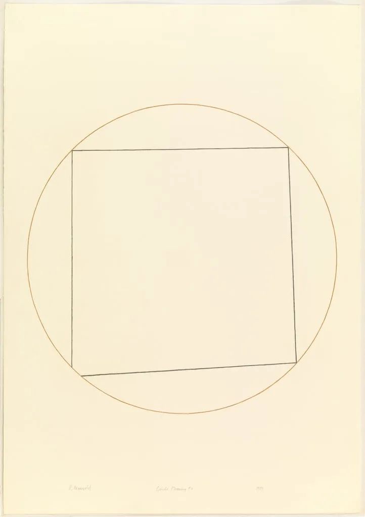 Untitled, by Robert Mangold, graphite, 1973