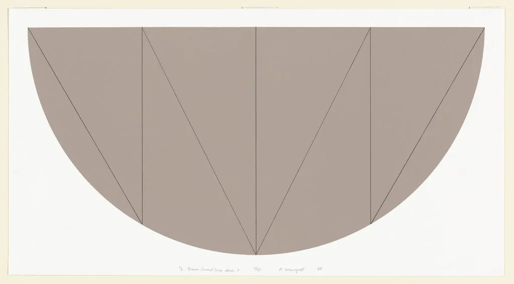 Untitled, by Robert Mangold, ink, 1968