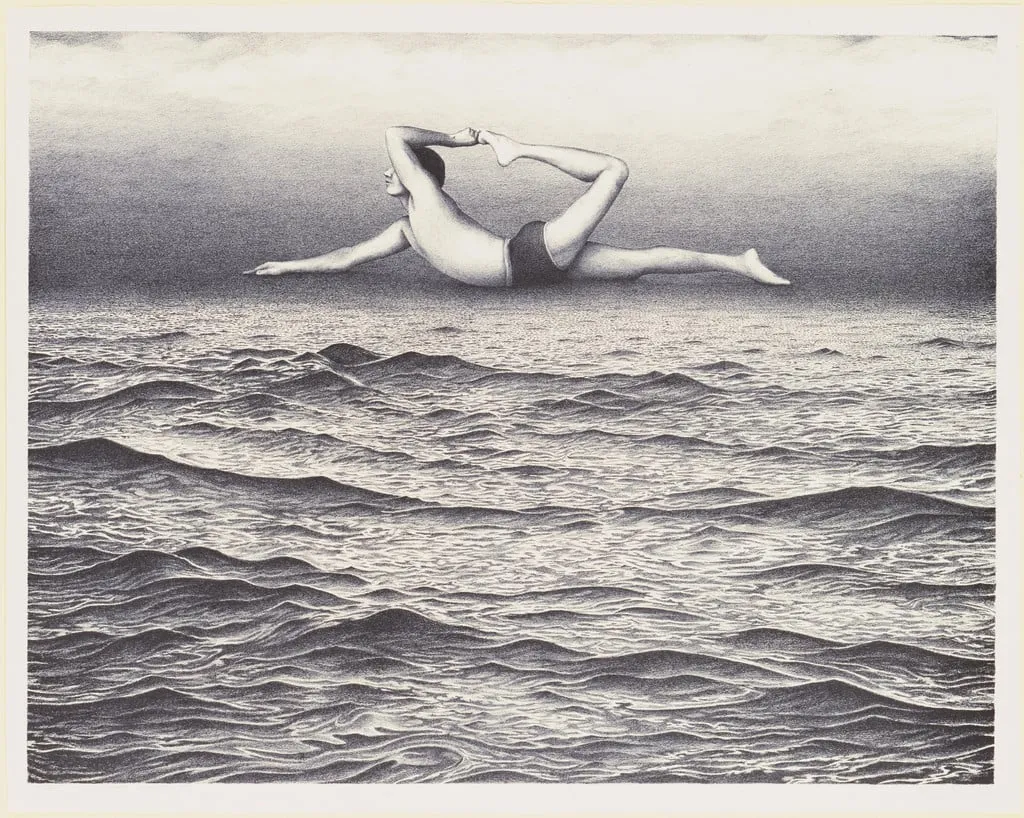Untitled, by Robert Moon, ink, 1970