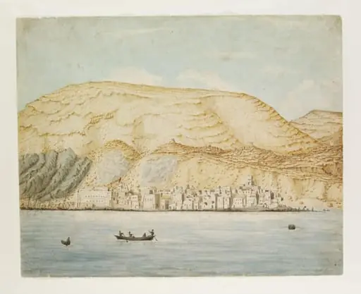 Maculla. Town. Coast of Arabia. Coal Depot, by Robert Moresby