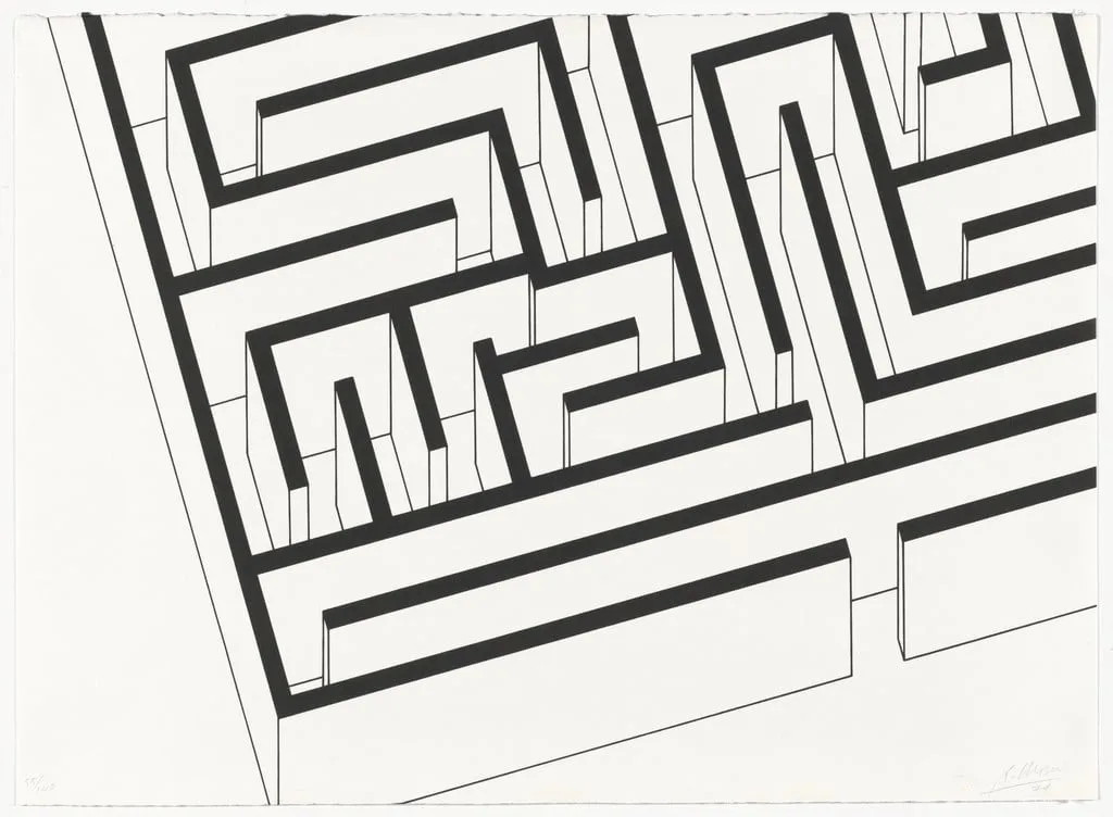 Untitled, by Robert Morris, ink, 1974