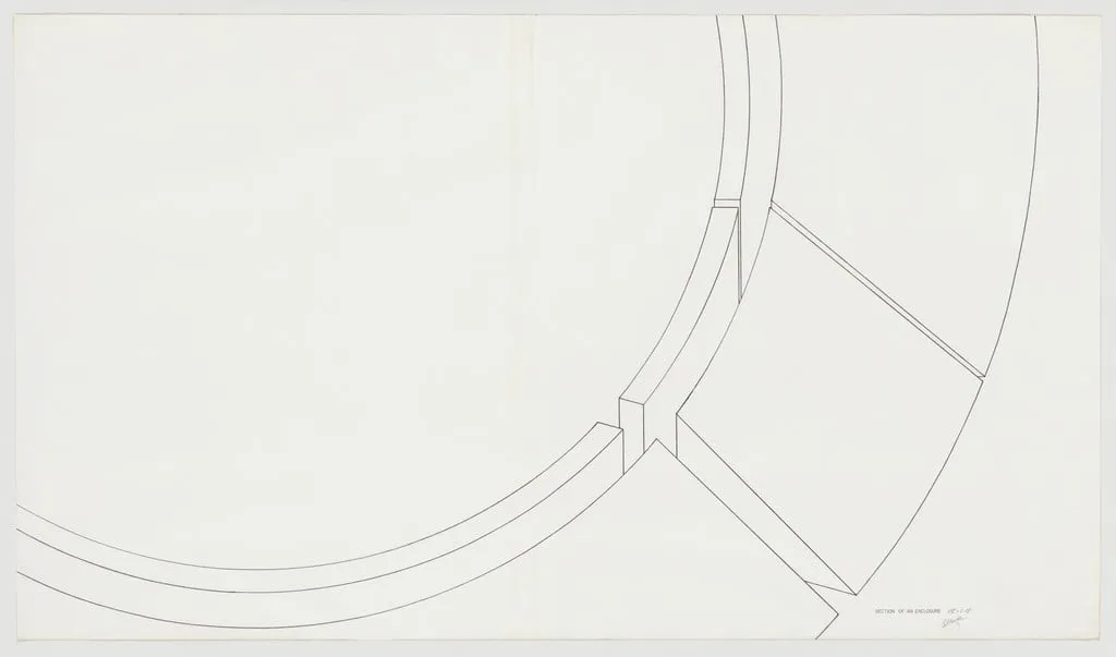 Untitled, by Robert Morris, graphite, 1971