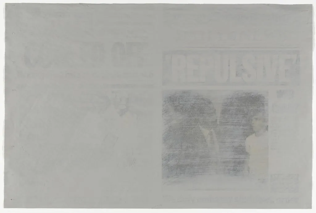 Untitled, by Robert Morris, gouache, 1990